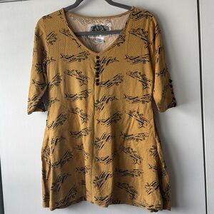 Effie's Heart Esplanade Tunic in Airplane Print